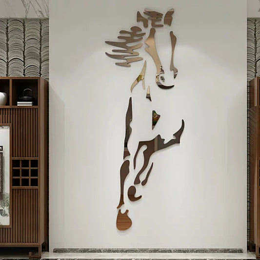 Transform Your Space with Horses Acrylic Wall Stickers: Perfect for Living Rooms, Bathrooms, Restaurants, and Beyond!